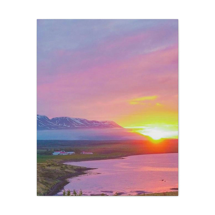 Sunset Over the Fjord Part 2 - Canvas