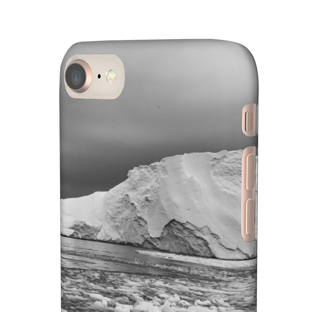 Lane of Ice In Black and White - Phone Case