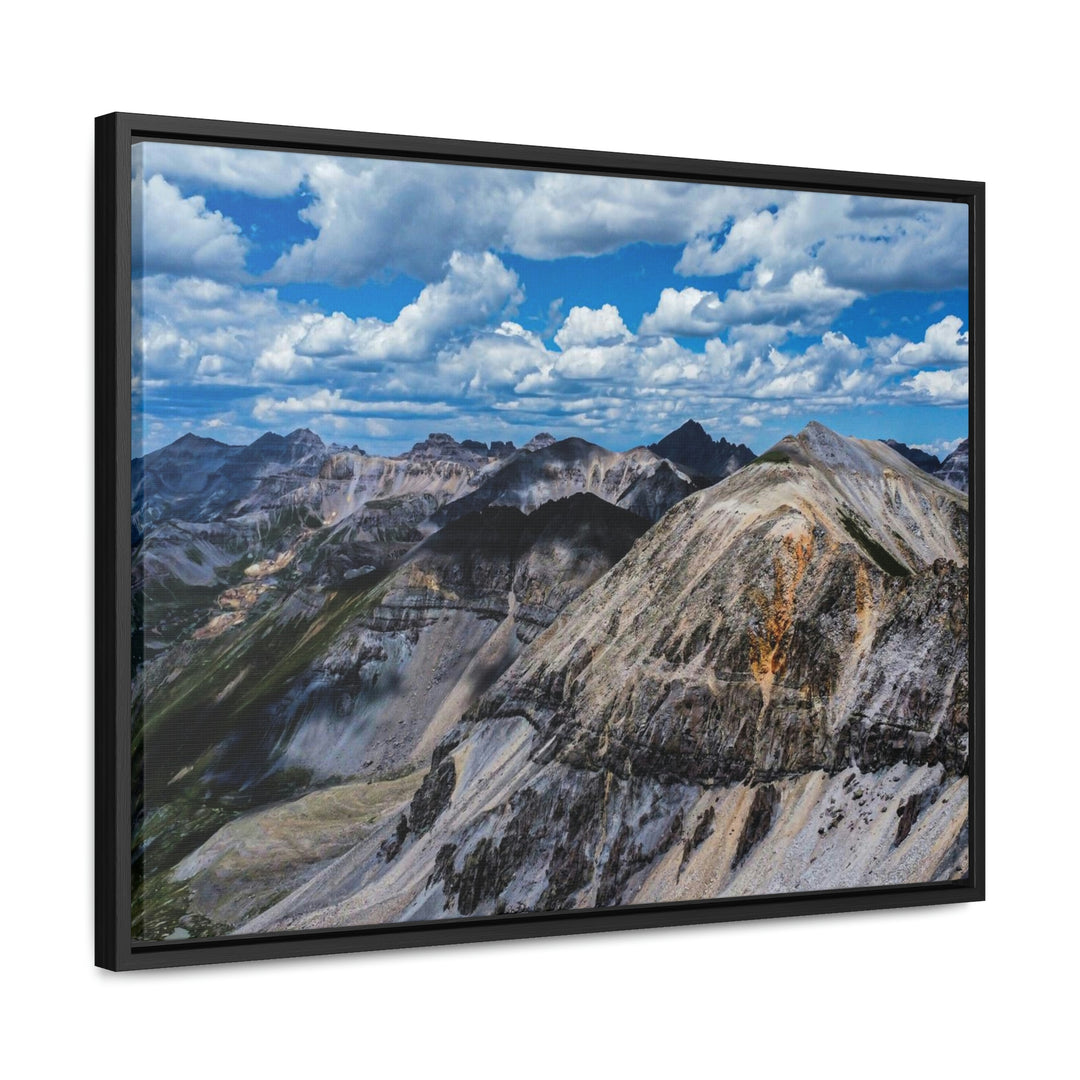 Imogene Pass From the Air - Canvas with Frame