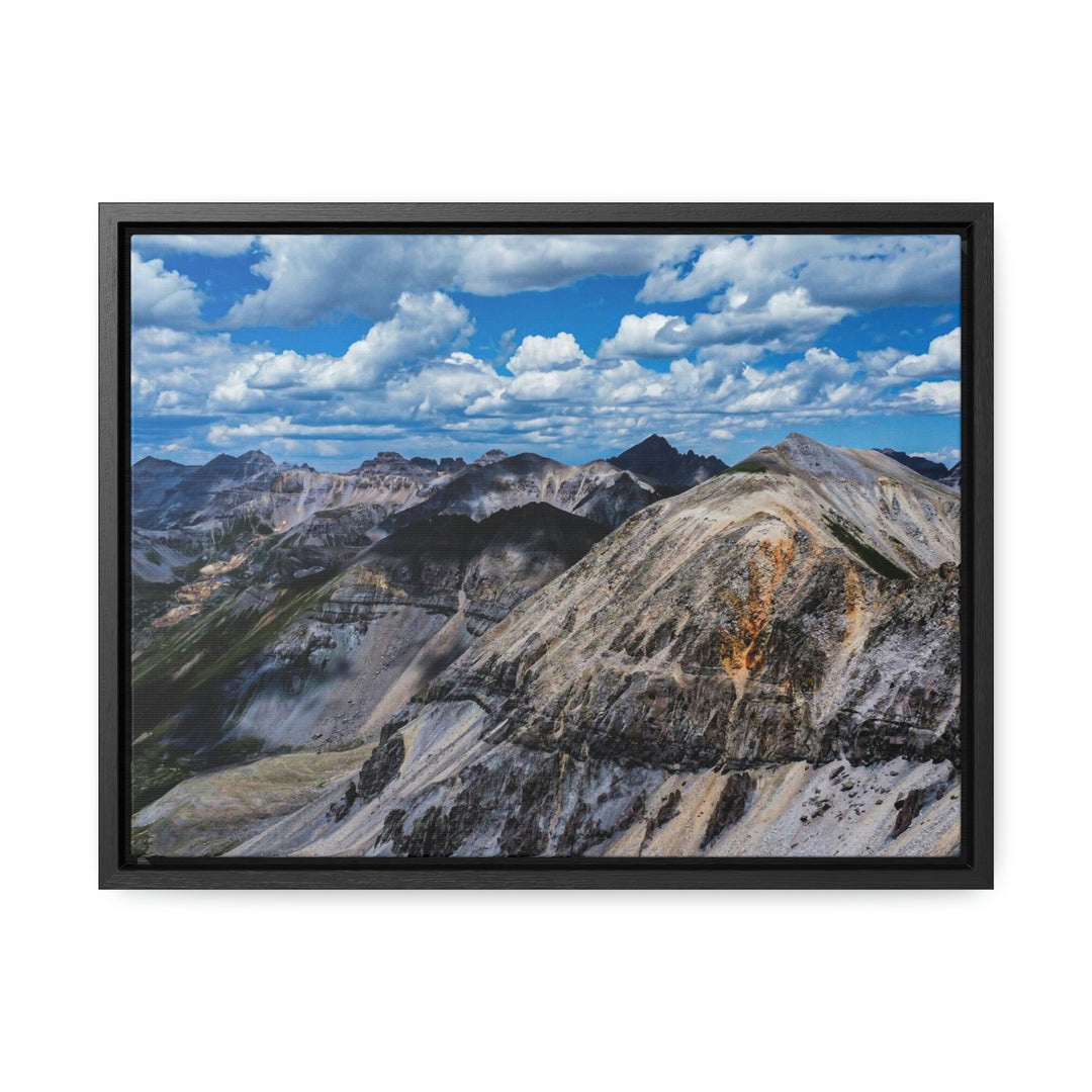 Imogene Pass From the Air - Canvas with Frame