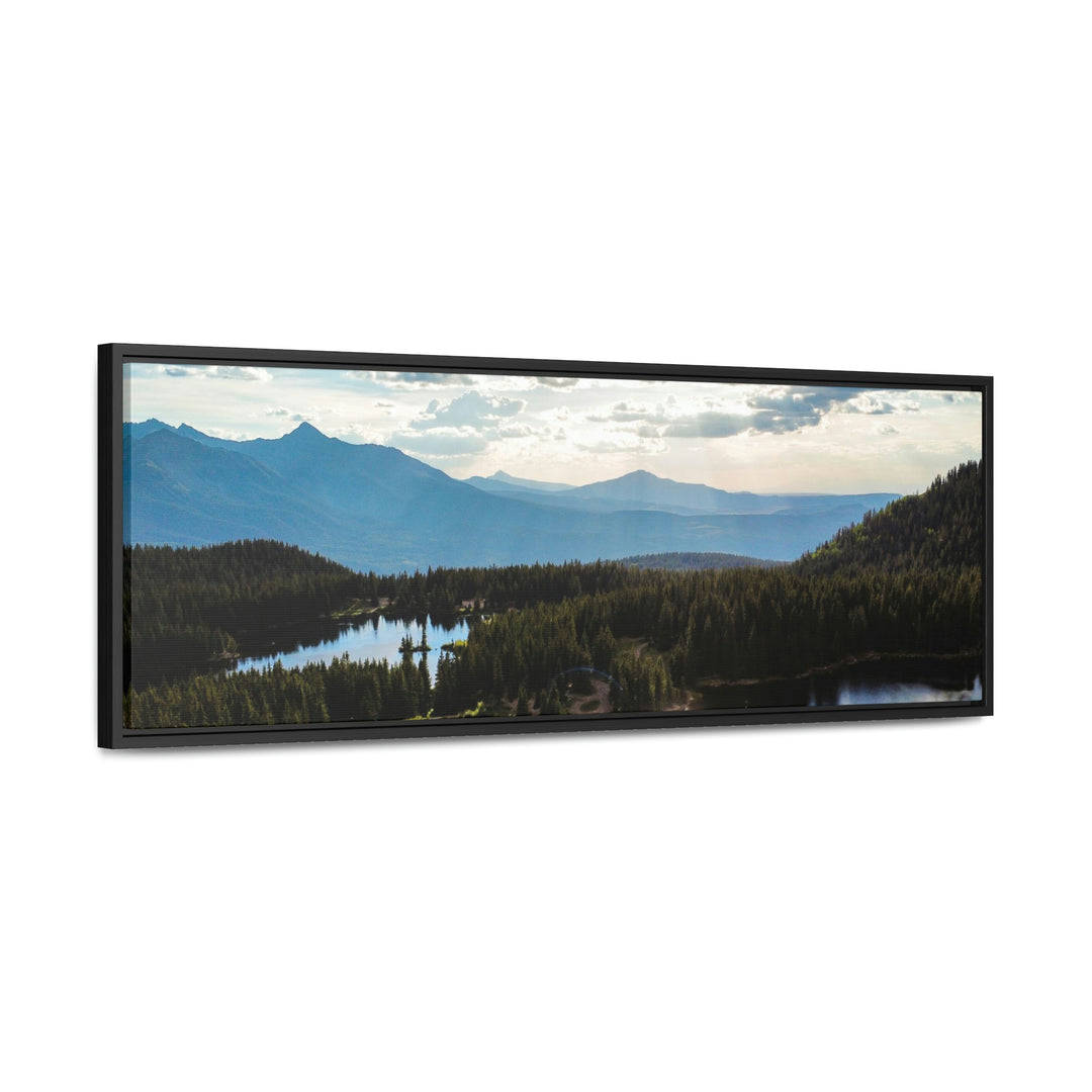 Cool Mountain Lakes - Canvas with Frame