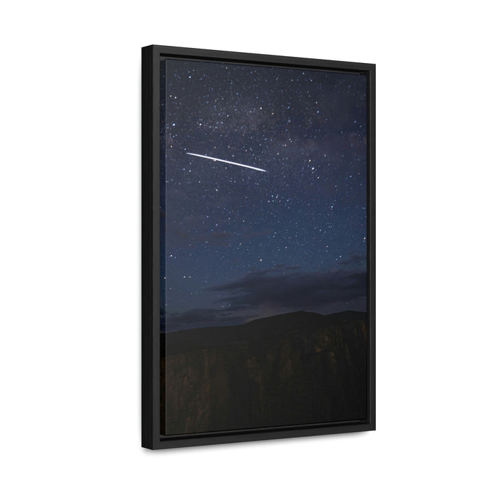 Starlink Above the Canyon - Canvas with Frame