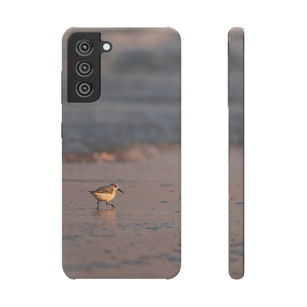 Sanderling in Soft Dusk Light - Phone Case