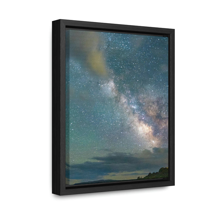 Milky Way Through the Clouds Part 1 - Canvas with Frame