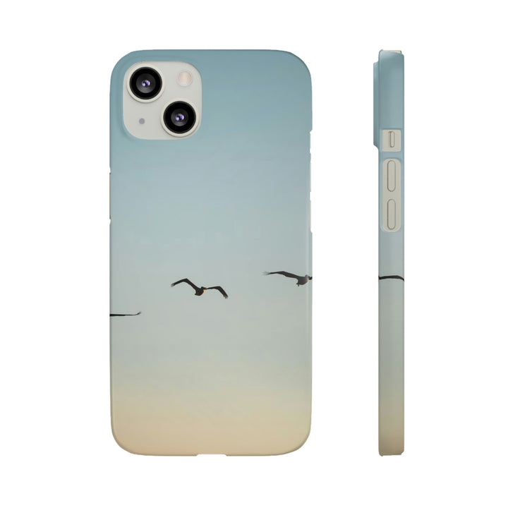 Brown Pelicans in Flight - Phone Case