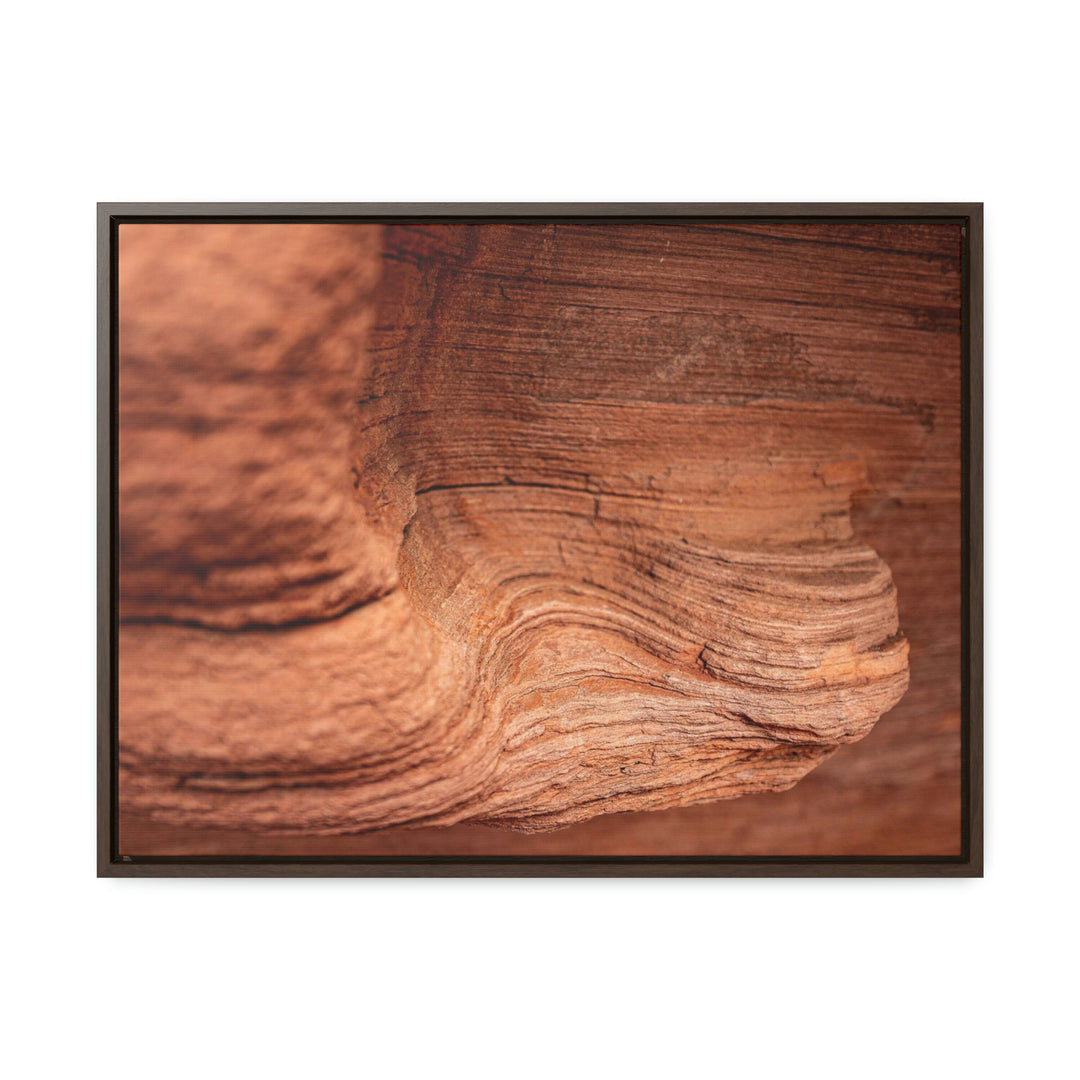 Sedimentary Rock Curves - Canvas with Frame