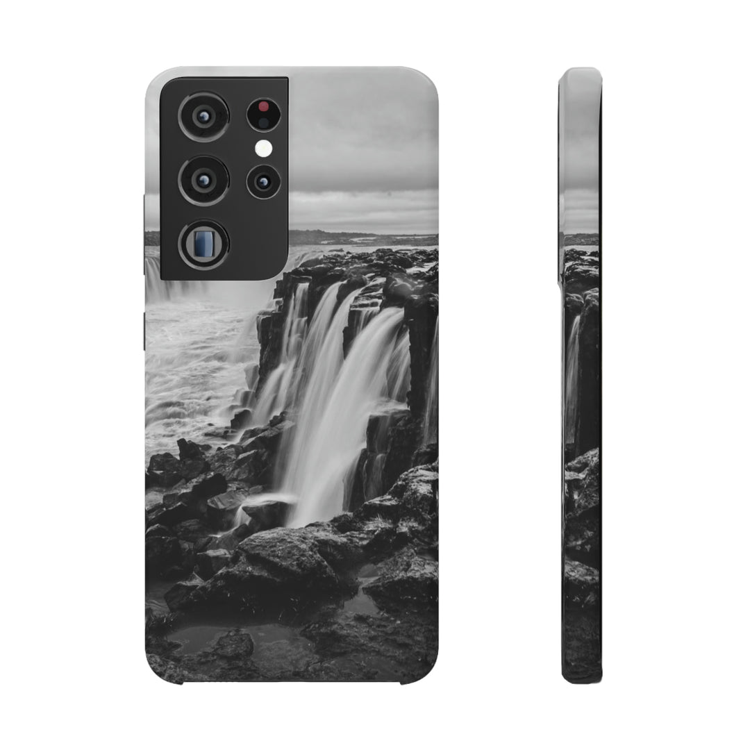 Selfoss in Black and White - Phone Case