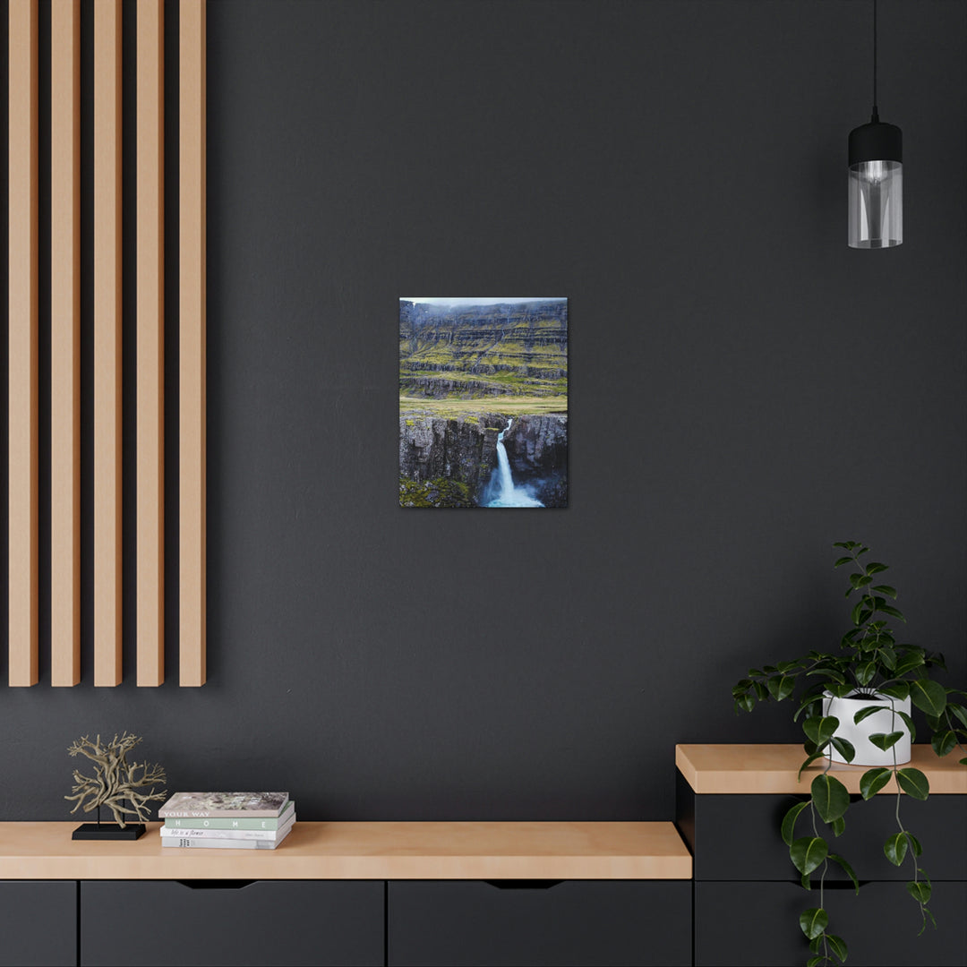 A Remote Waterfall - Canvas