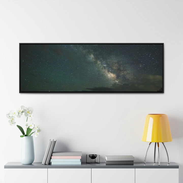 Milky Way Through the Clouds Part 2 - Canvas with Frame