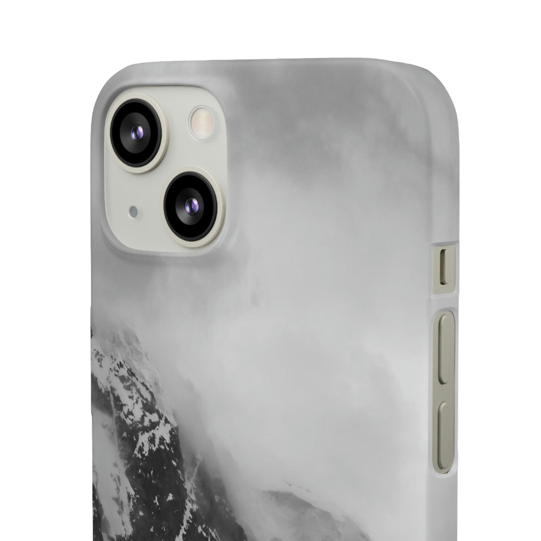 The Mist Descends in Black and White - Phone Case