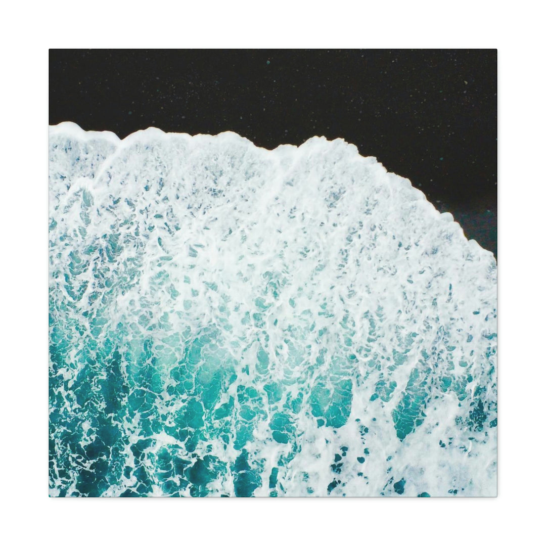 A Wave on Volcanic Sand - Canvas