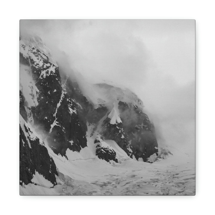 The Mist Descends in Black and White - Canvas