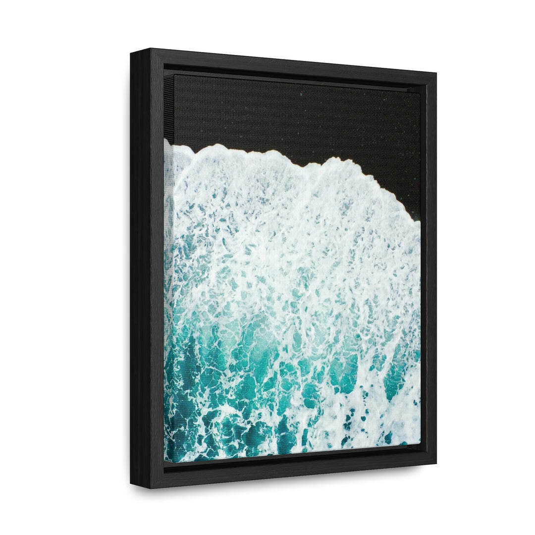 A Wave on Volcanic Sand - Canvas with Frame