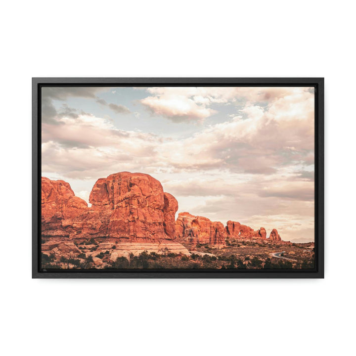 A Desert Sunset - Canvas with Frame