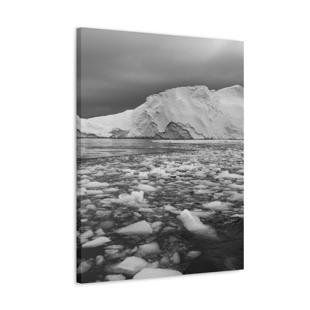 Lane of Ice In Black and White - Canvas