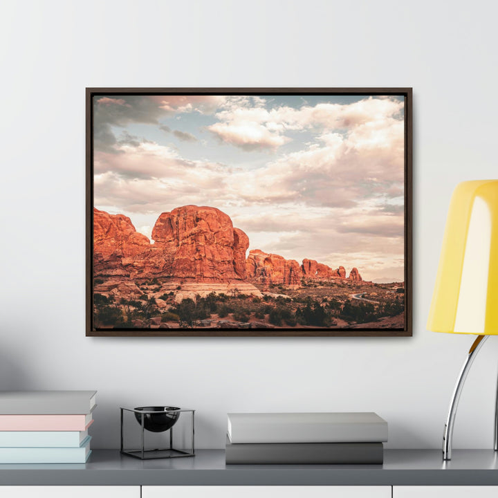 A Desert Sunset - Canvas with Frame