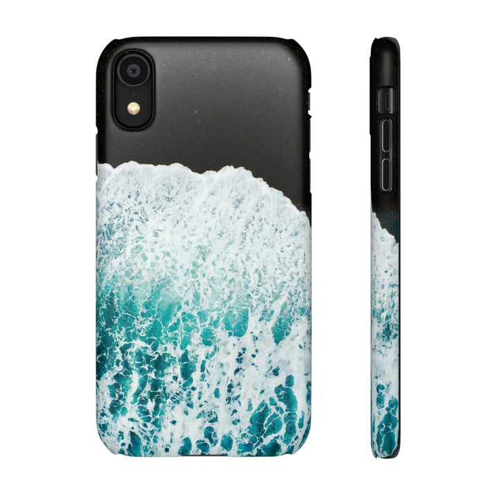 A Wave on Volcanic Sand - Phone Case