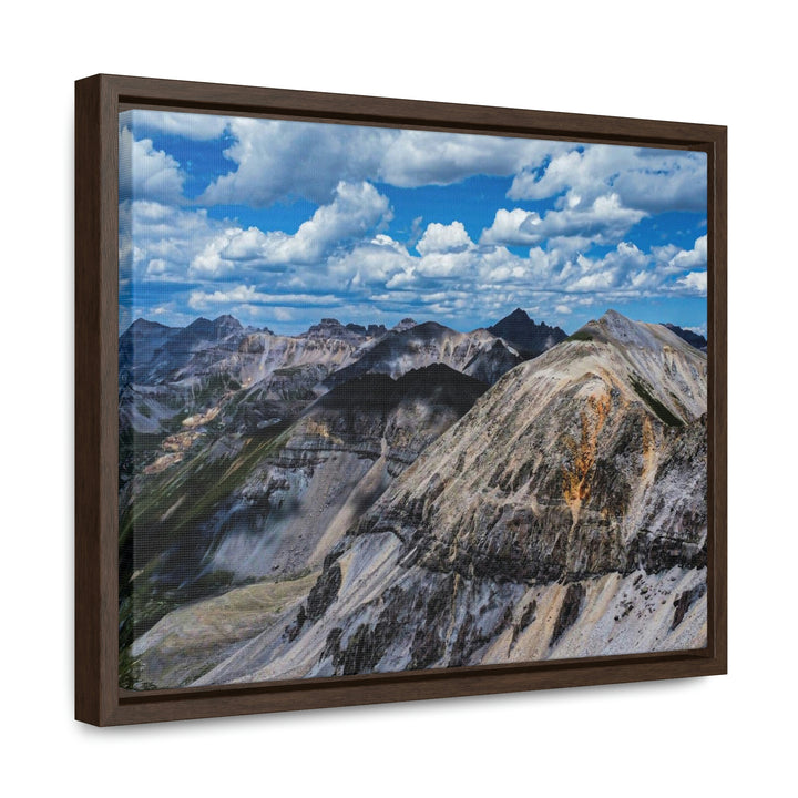 Imogene Pass From the Air - Canvas with Frame