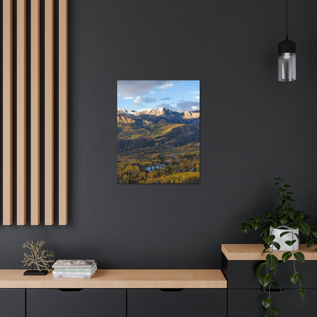 Glowing Mountainside - Canvas