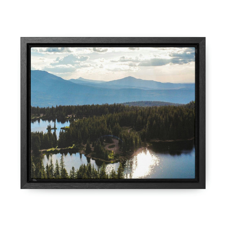 Cool Mountain Lakes - Canvas with Frame