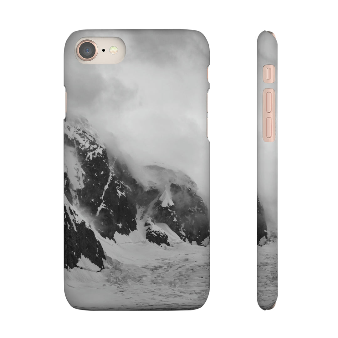 The Mist Descends in Black and White - Phone Case