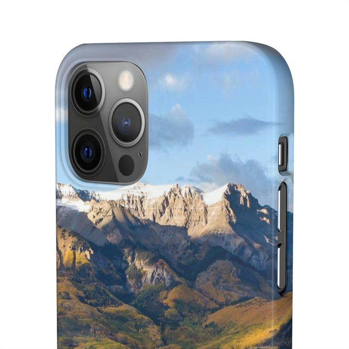 Glowing Mountainside - Phone Case