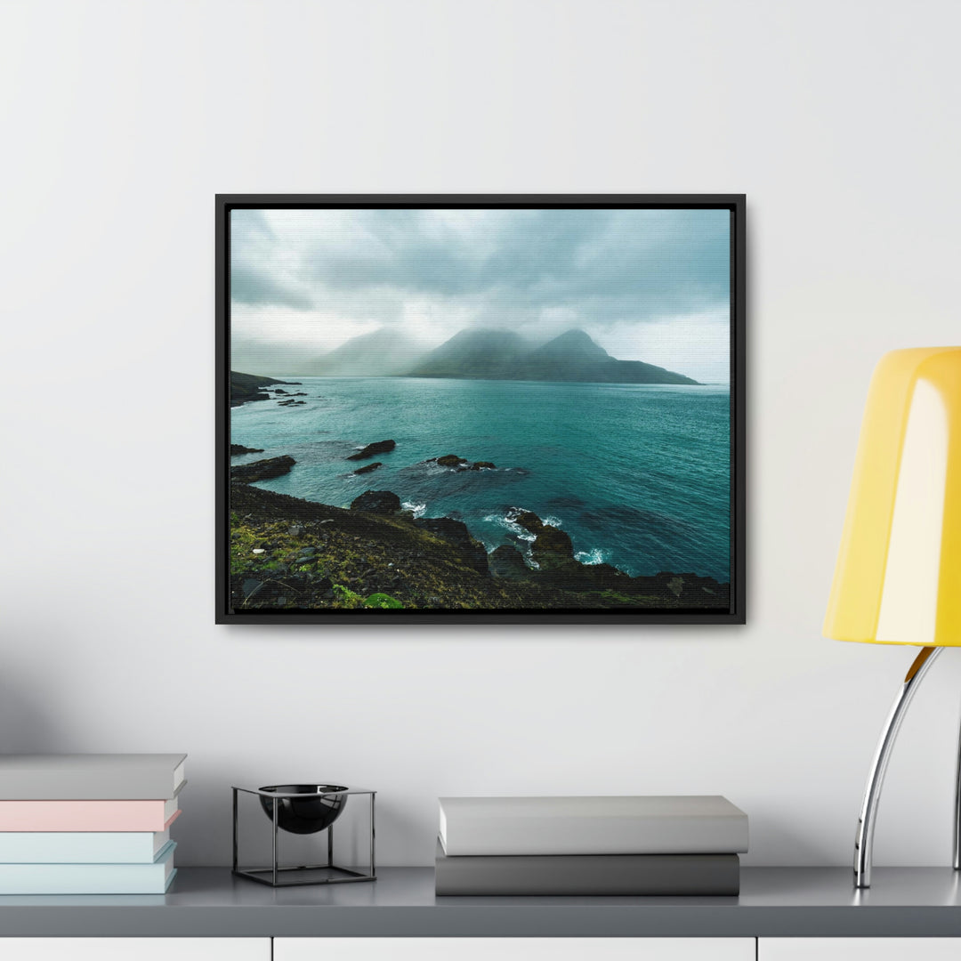 Mystical Mountain View - Canvas with Frame