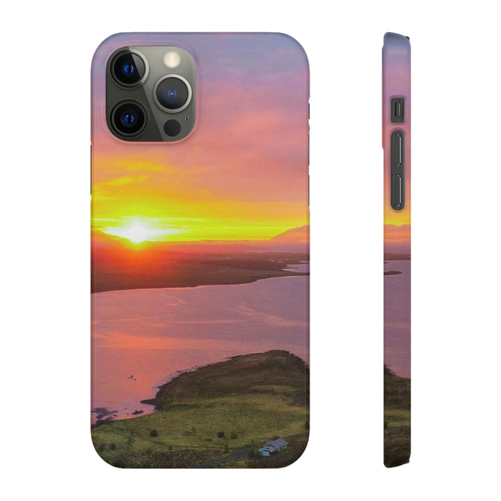 Sunset Over the Fjord Part 1 - Phone Case