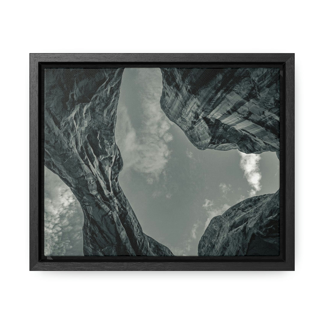 Natural Frames Part 3 in Black and White - Canvas with Frame