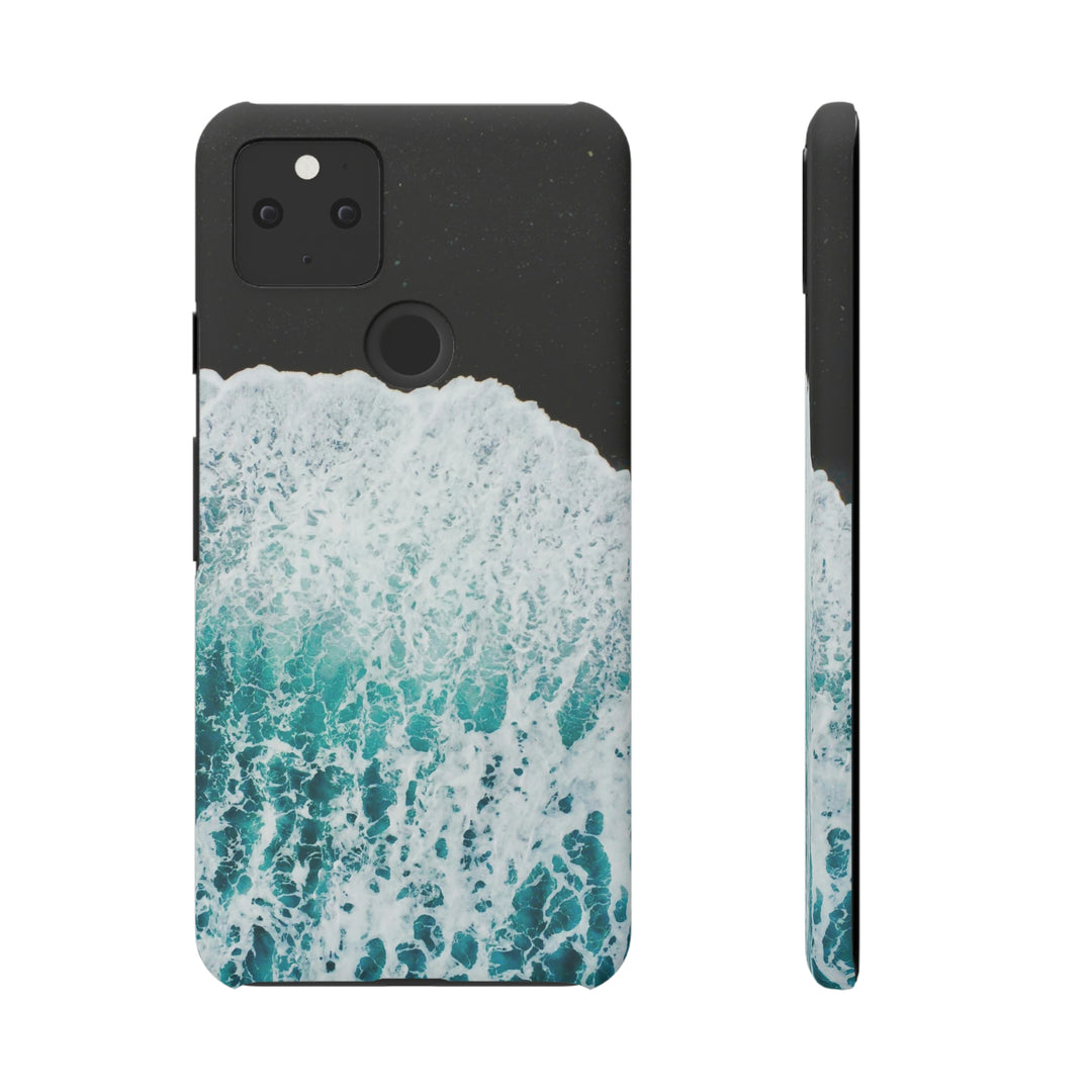 A Wave on Volcanic Sand - Phone Case