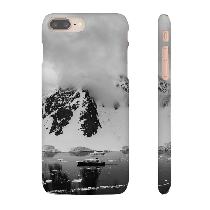 Peaceful Anchoring in Black and White - Phone Case