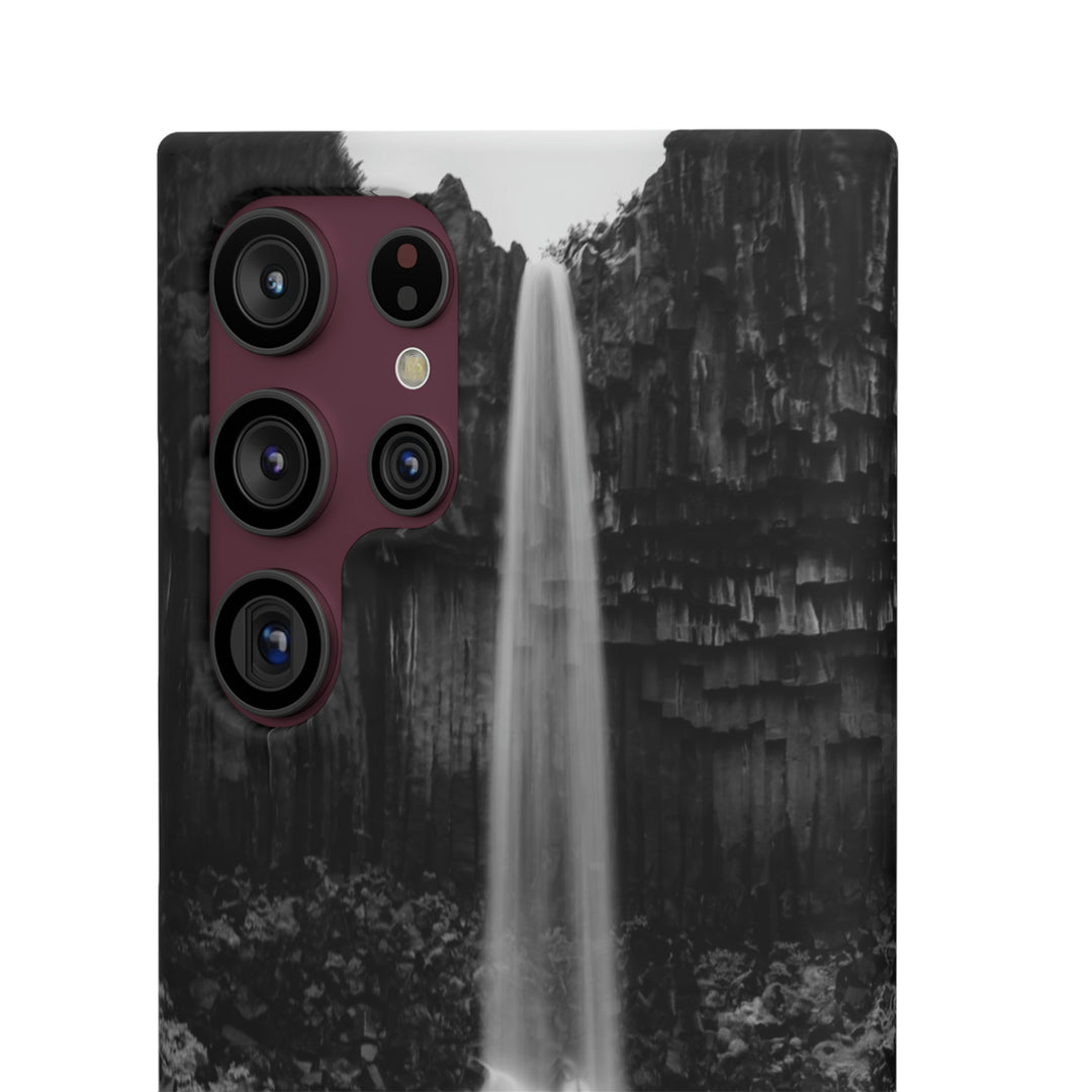 Svartifoss in Black and White - Phone Case