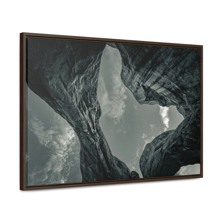 Natural Frames Part 3 in Black and White - Canvas with Frame