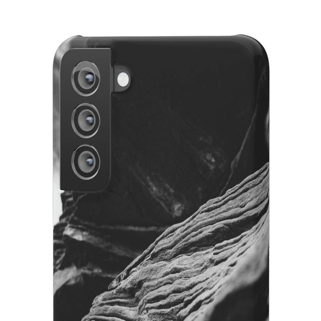 Layers of Rock in Black and White - Phone Case