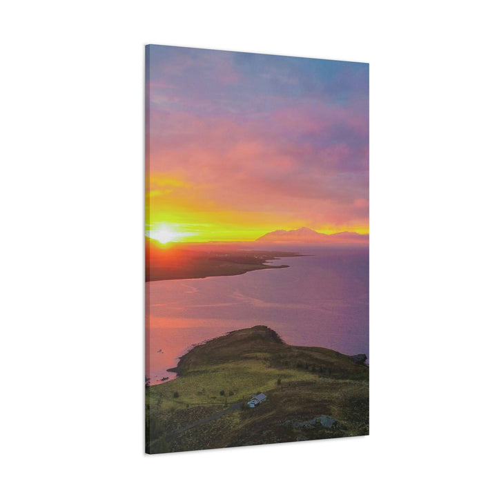 Sunset Over the Fjord Part 1 - Canvas