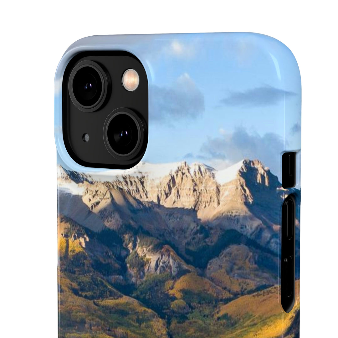 Glowing Mountainside - Phone Case