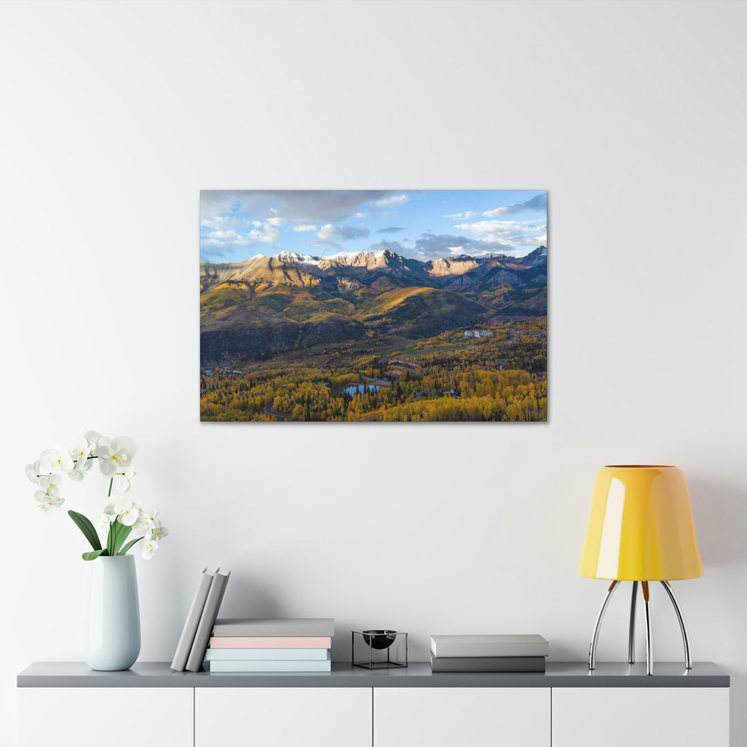 Glowing Mountainside - Canvas