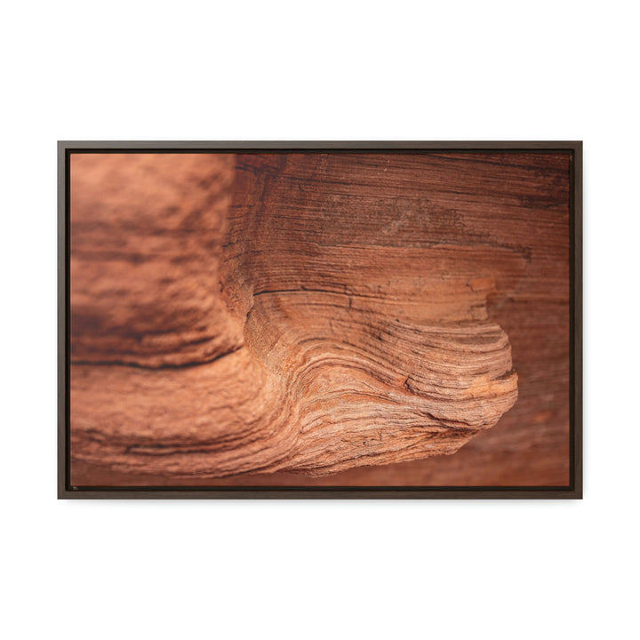 Sedimentary Rock Curves - Canvas with Frame