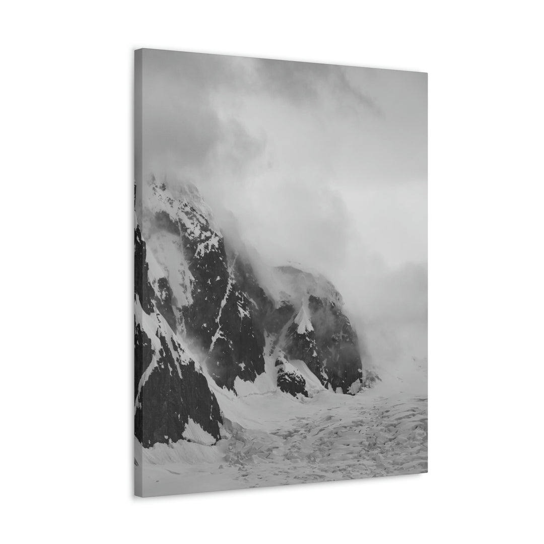 The Mist Descends in Black and White - Canvas