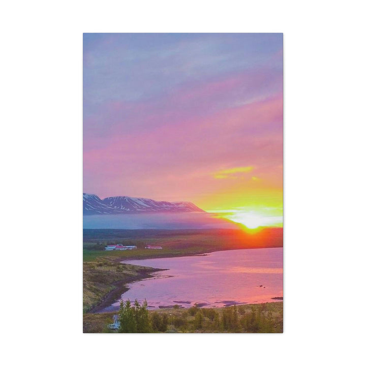 Sunset Over the Fjord Part 2 - Canvas