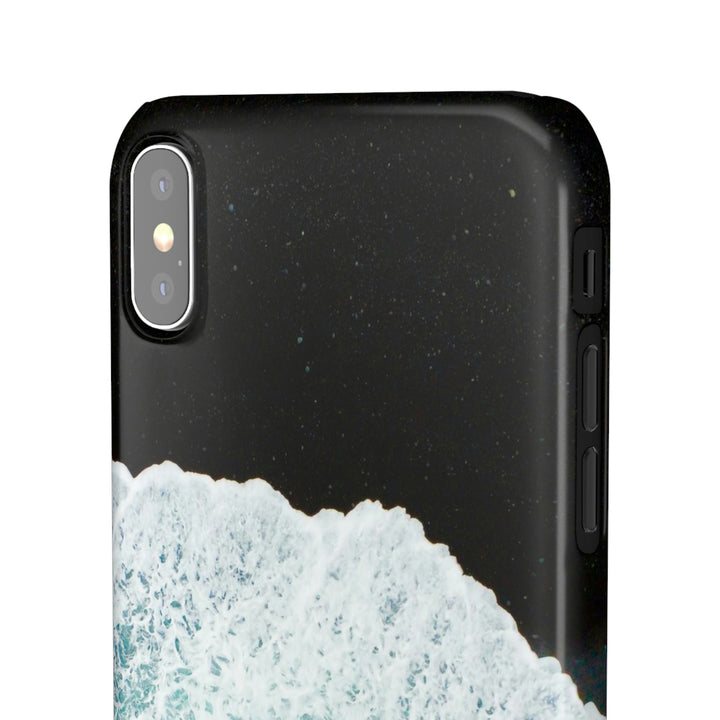 A Wave on Volcanic Sand - Phone Case