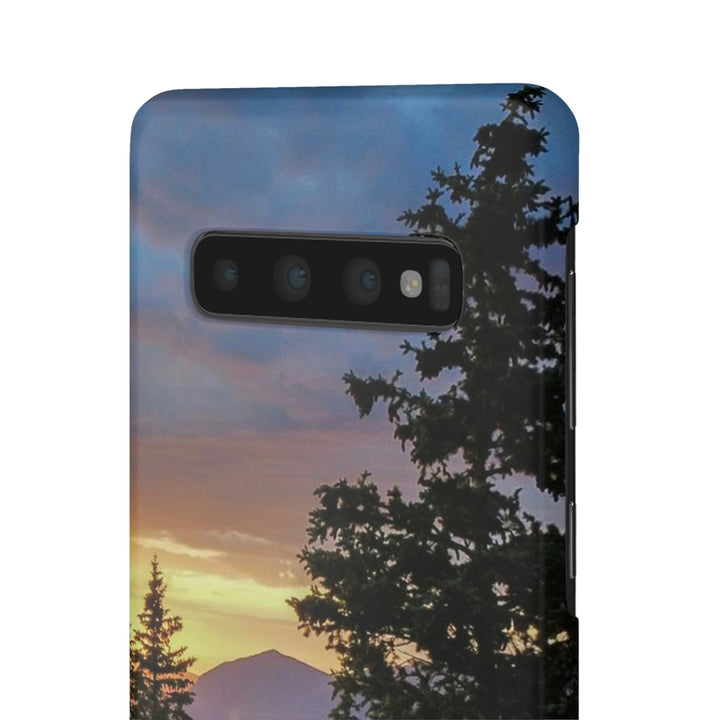 Rainy Sunset Through the Trees - Phone Case