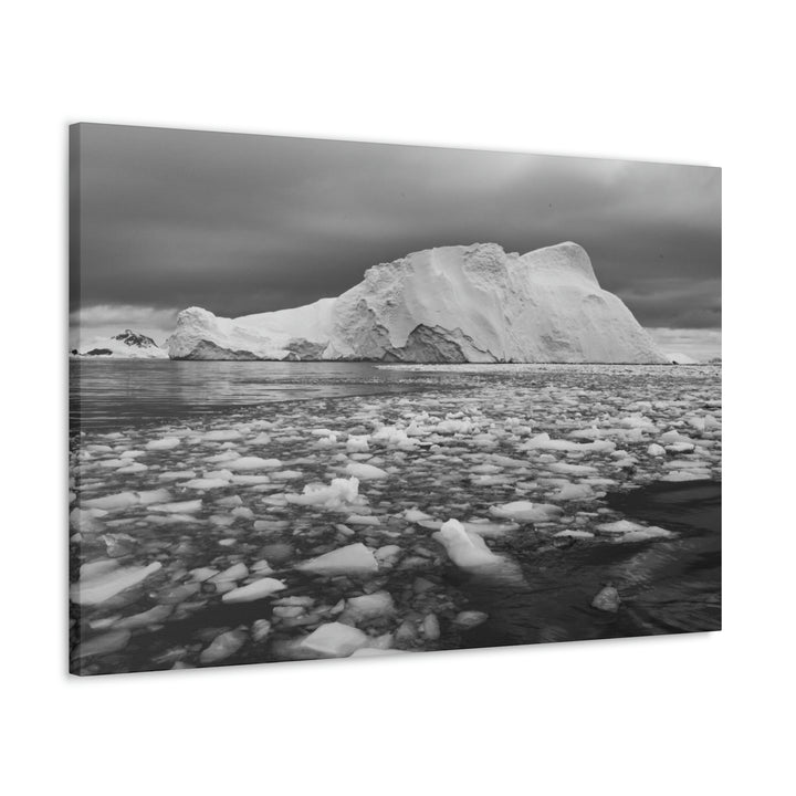 Lane of Ice In Black and White - Canvas