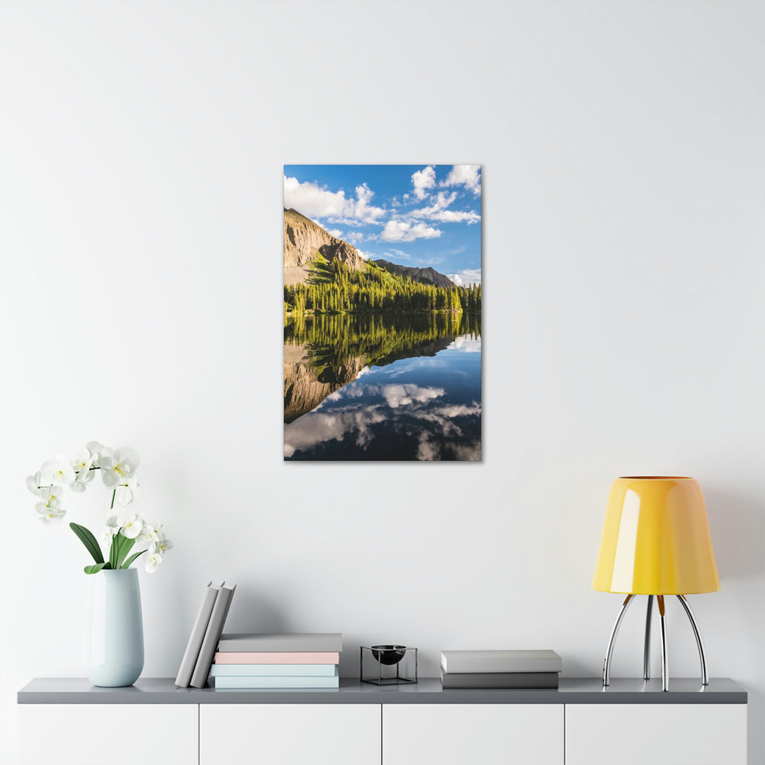 Mountain Scene Reflected - Canvas