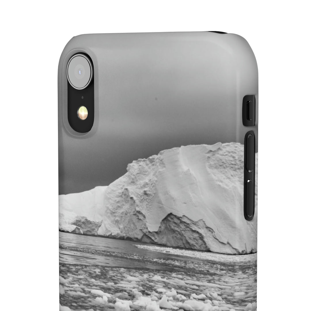 Lane of Ice In Black and White - Phone Case