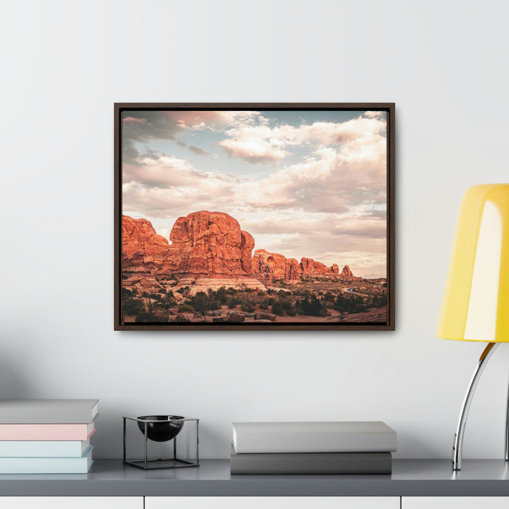 A Desert Sunset - Canvas with Frame