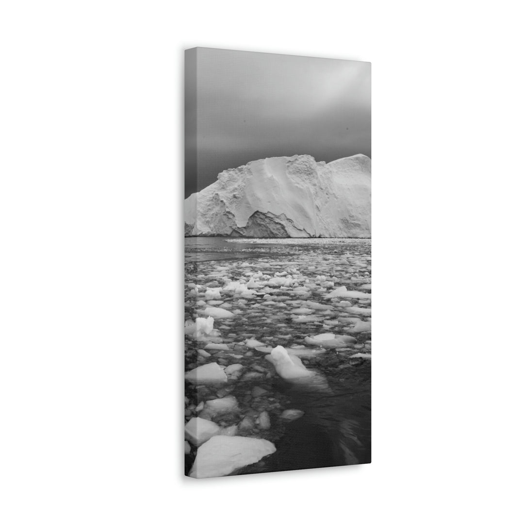 Lane of Ice In Black and White - Canvas