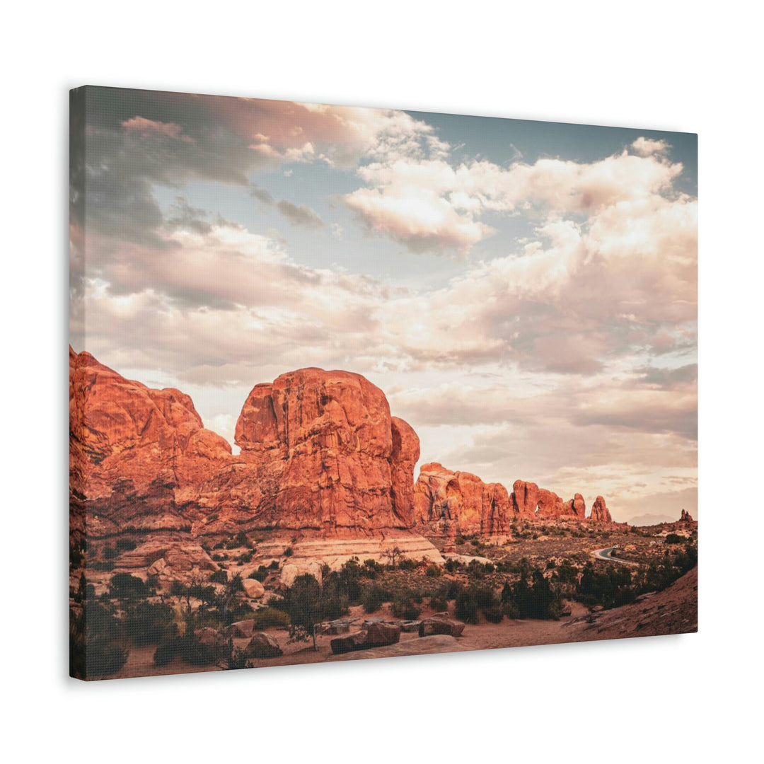 A Desert Sunset - Canvas