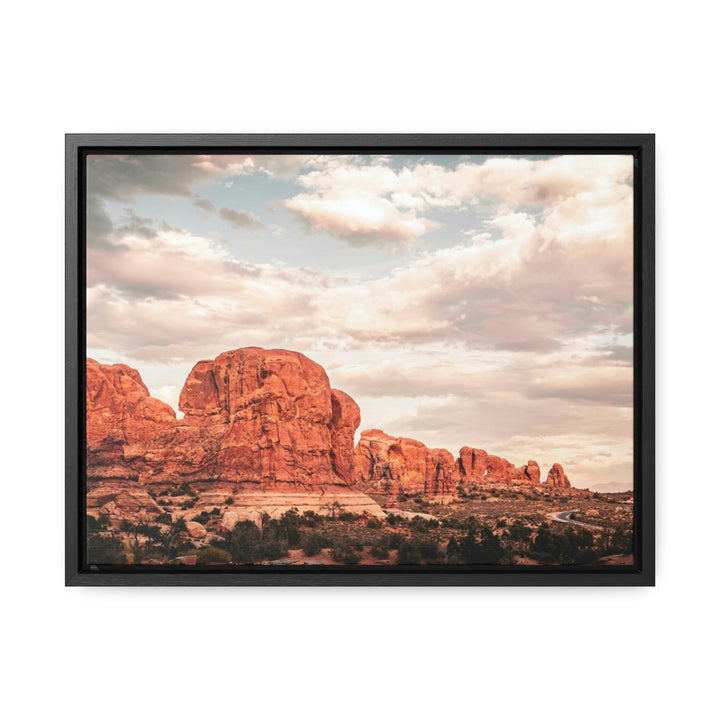 A Desert Sunset - Canvas with Frame