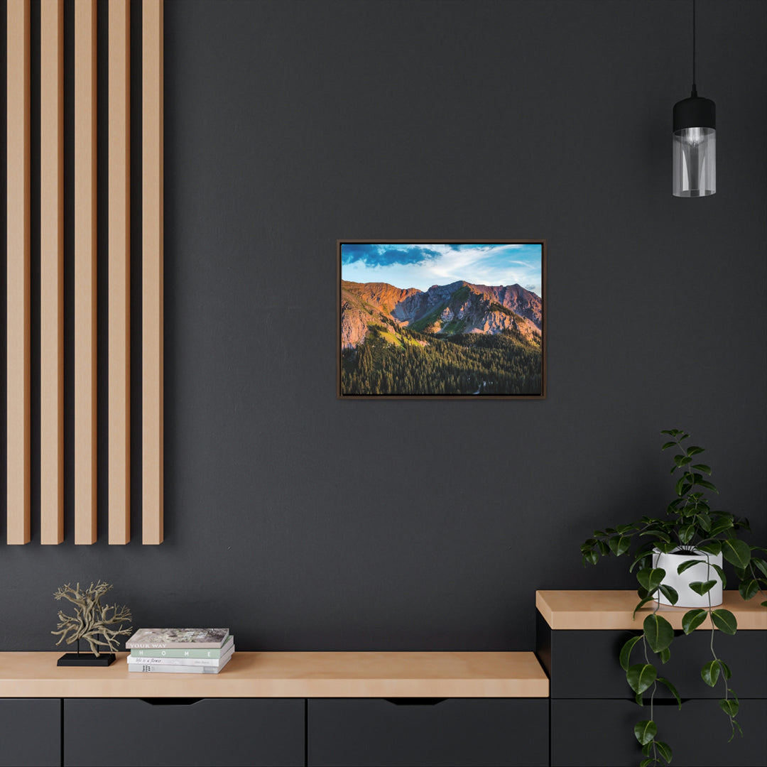 Fading Mountain Light - Canvas with Frame